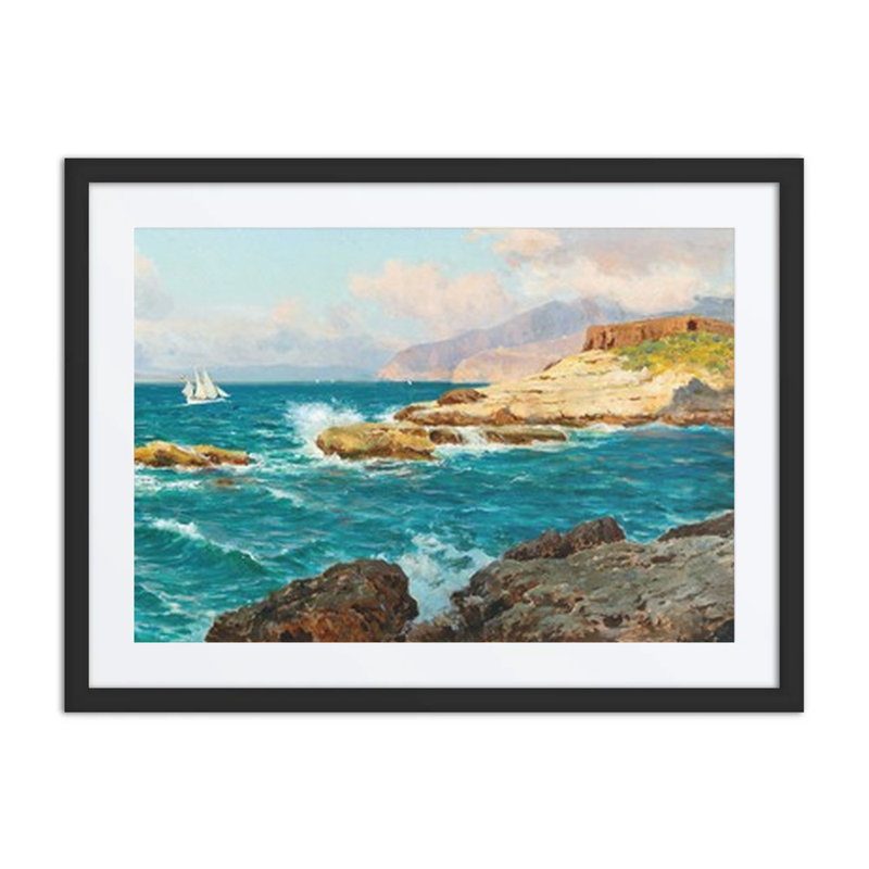 Sailing Ship by the Capri Coast