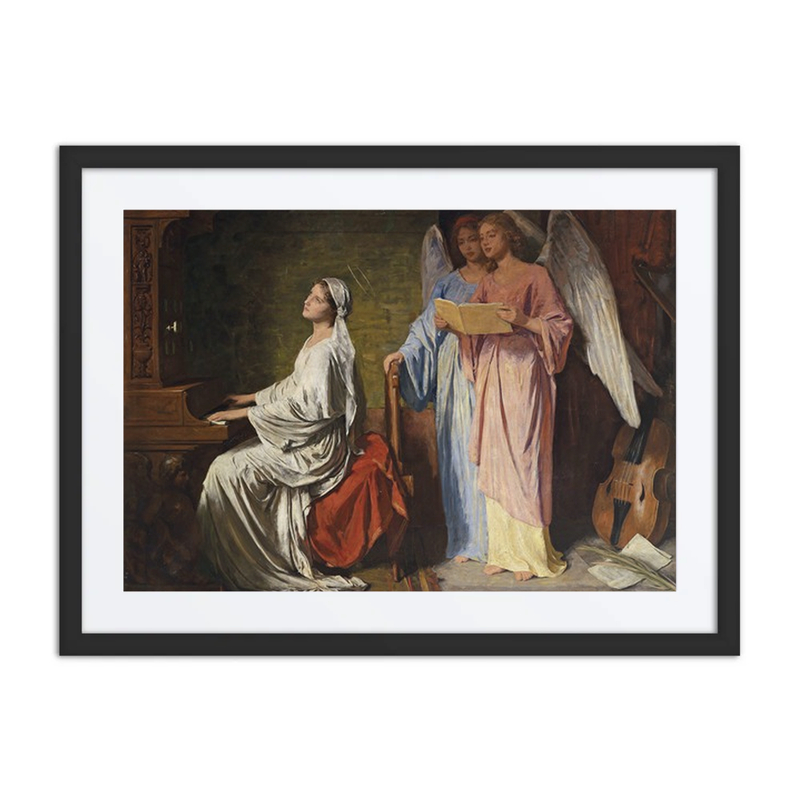 Saint Cecilia Playing the Organ