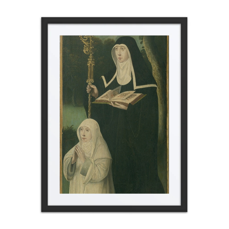 Saint Gertrude of Nivelles and an Augustinian Canoness