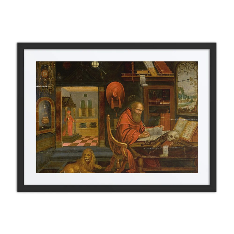 Saint Jerome in His Study, with the Lion