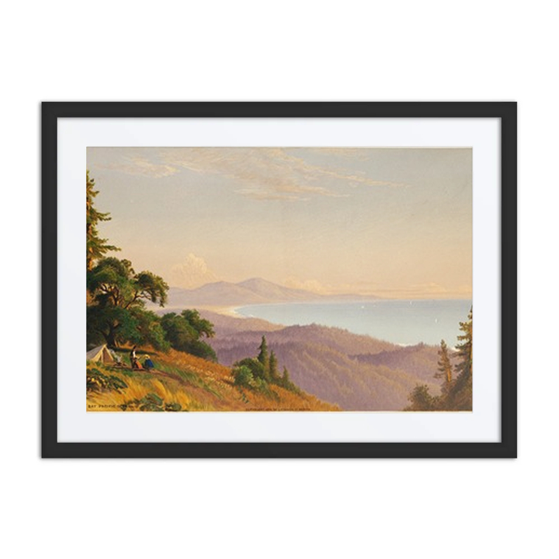 Santa Cruz Mts., Monterey Bay, Pacific Ocean