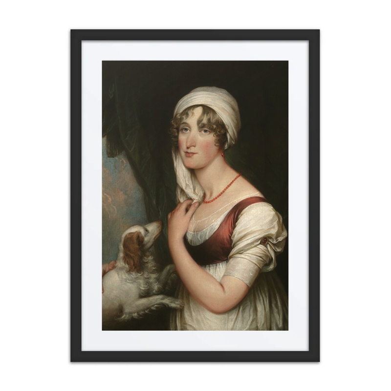 Sarah Trumbull with a Spaniel, Ca. 1802