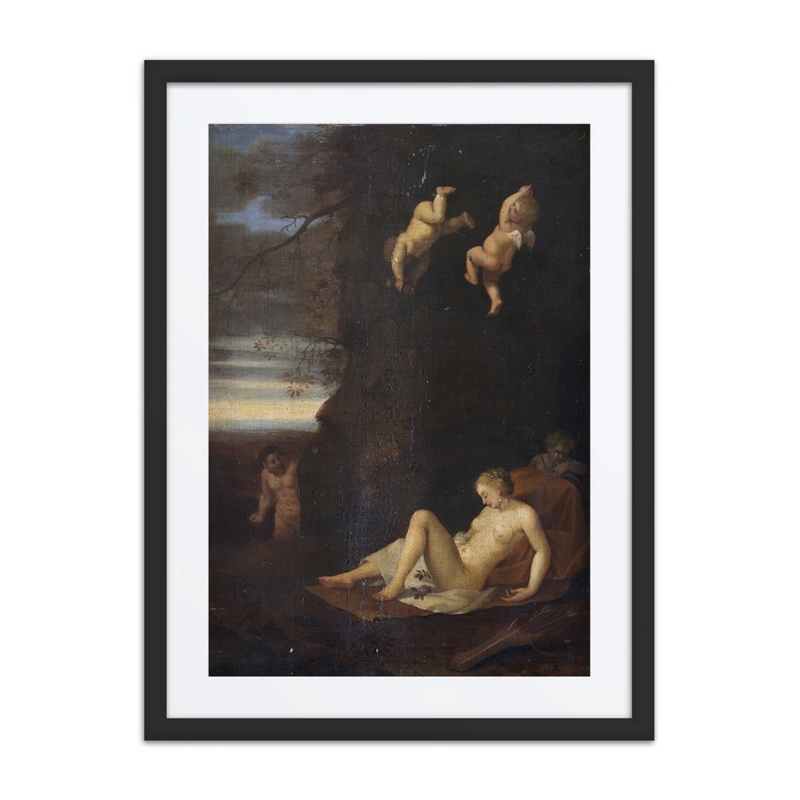 Satyr Spying on Sleeping Nymph, Antiope