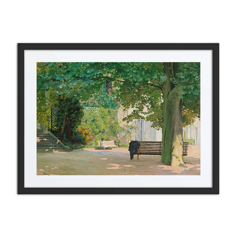 Scène dans un Jardin