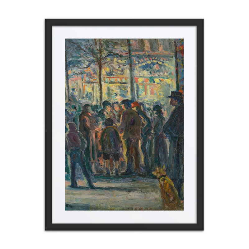Scène de Rue en Hiver