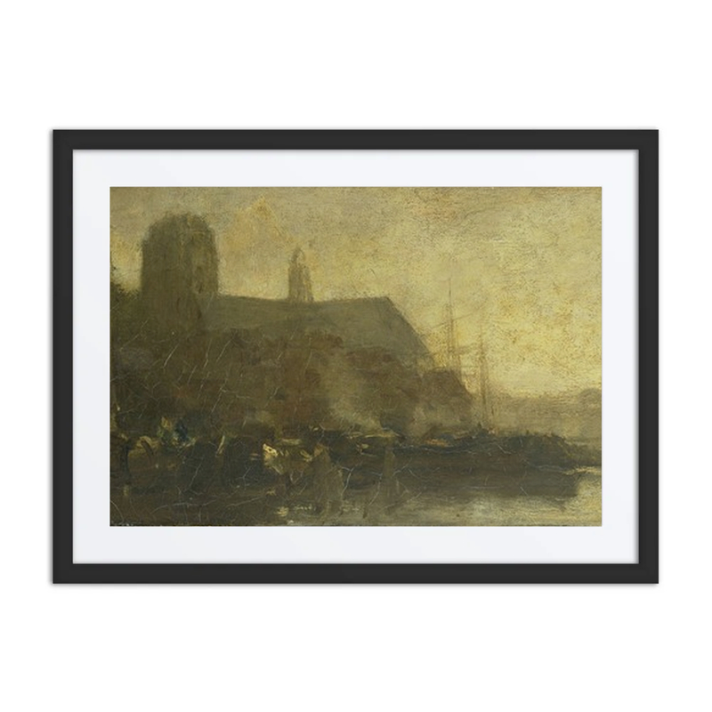 Schepen in de Haven Van Dordrecht