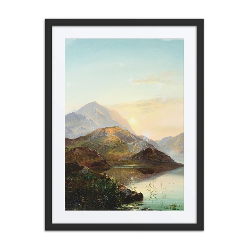 Scottish Loch at Sunset