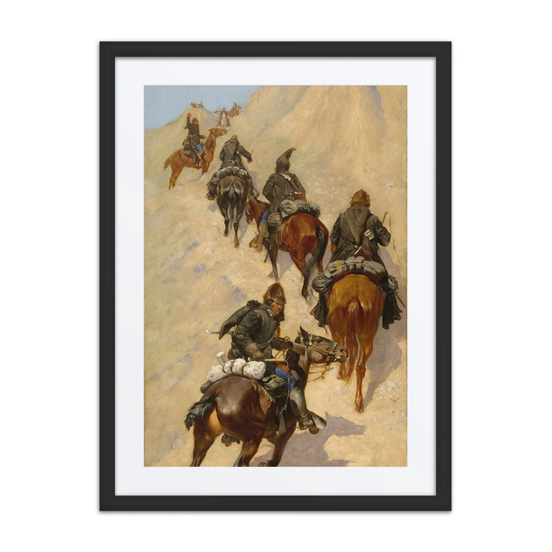 Scouts Climbing a Mountain