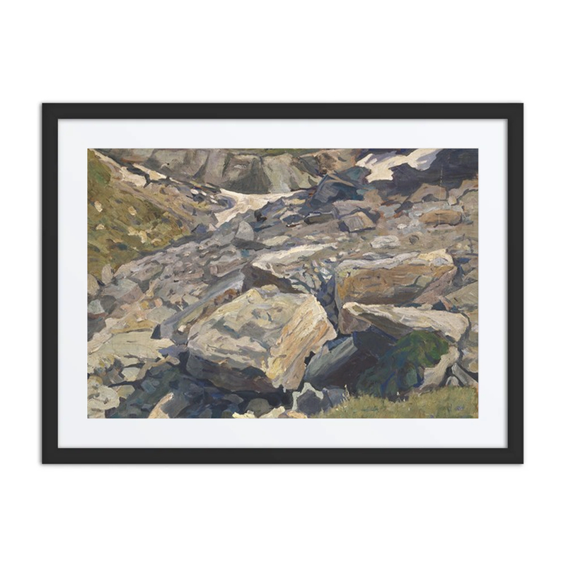Scree with a Patch of Snow
