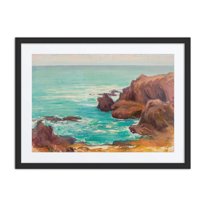 Sea with White Waves