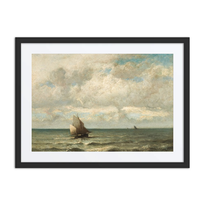 Seascape with Sailboat