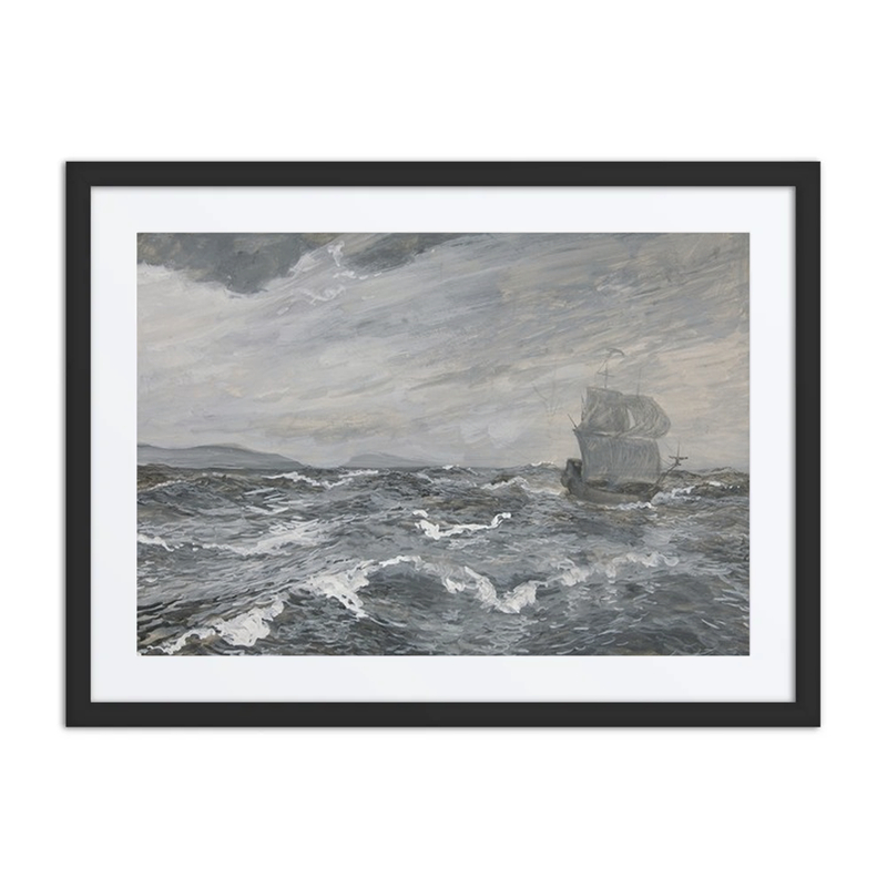 Seascape with Sailing Boat