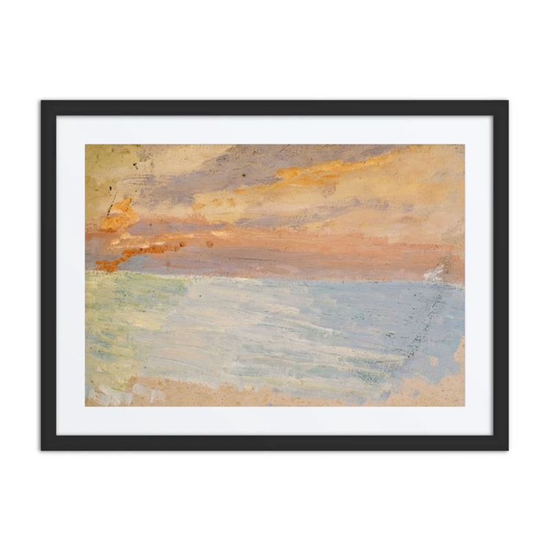 Seascape with Setting Sun
