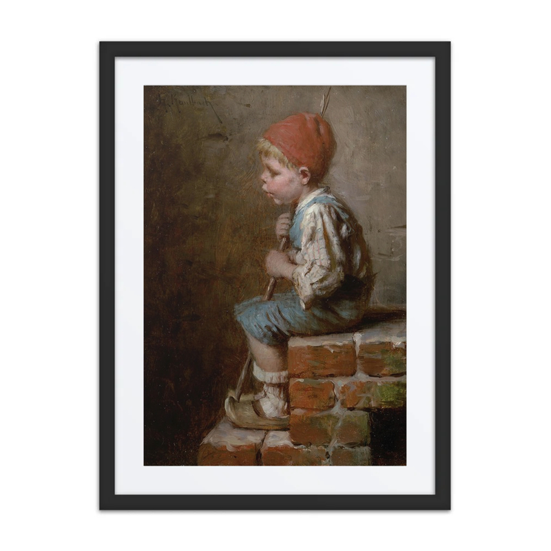 Seated Boy, Whistling
