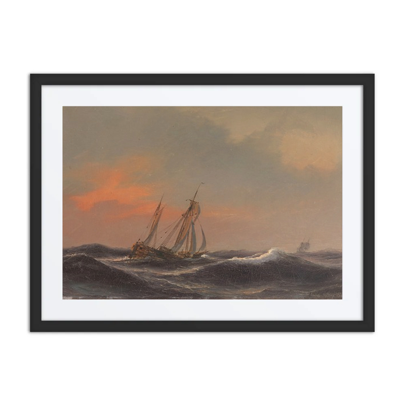 Segelschiff Auf Schwerer See