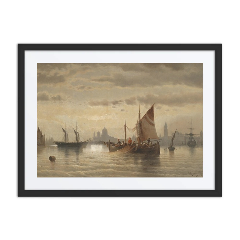 Segelschiffe Vor Venedig