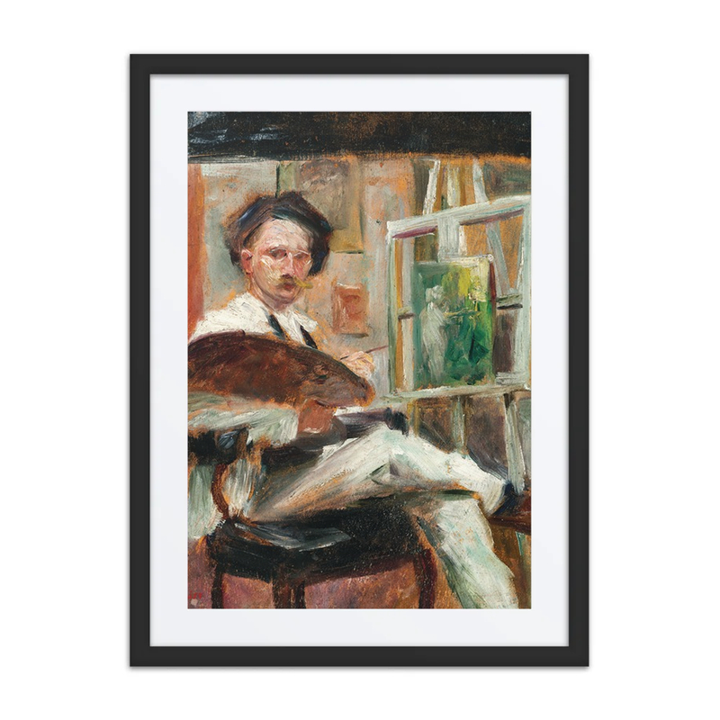 Selbstporträt Im Atelier