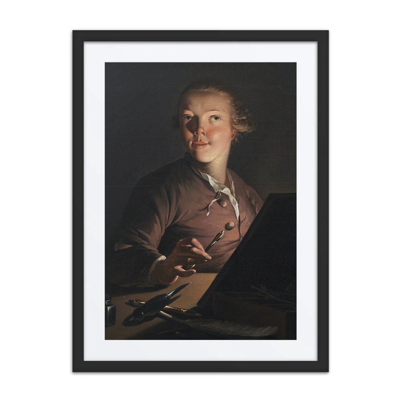 Self-Portrait by Candlelight