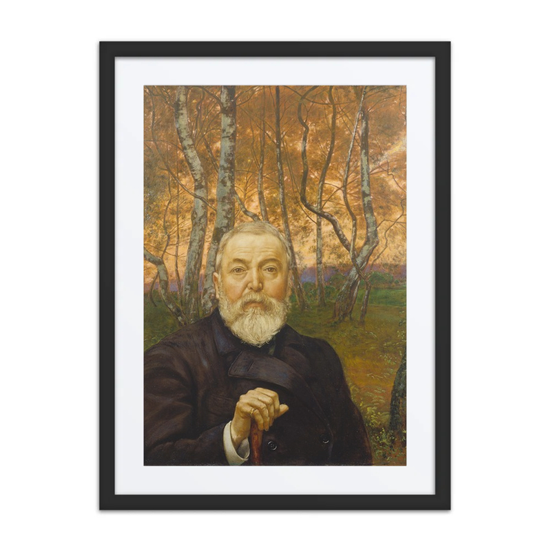 Self-Portrait in Birch Forest