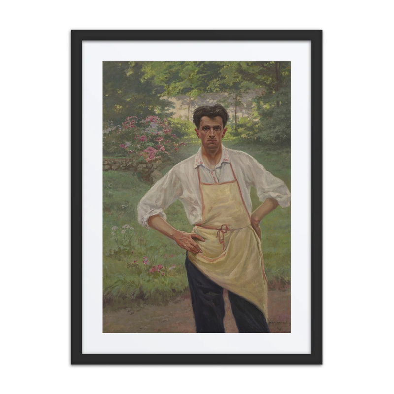 Self-Portrait in Garden