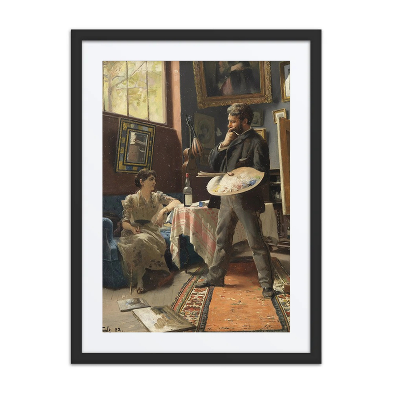 Self-Portrait in the Studio with a Model