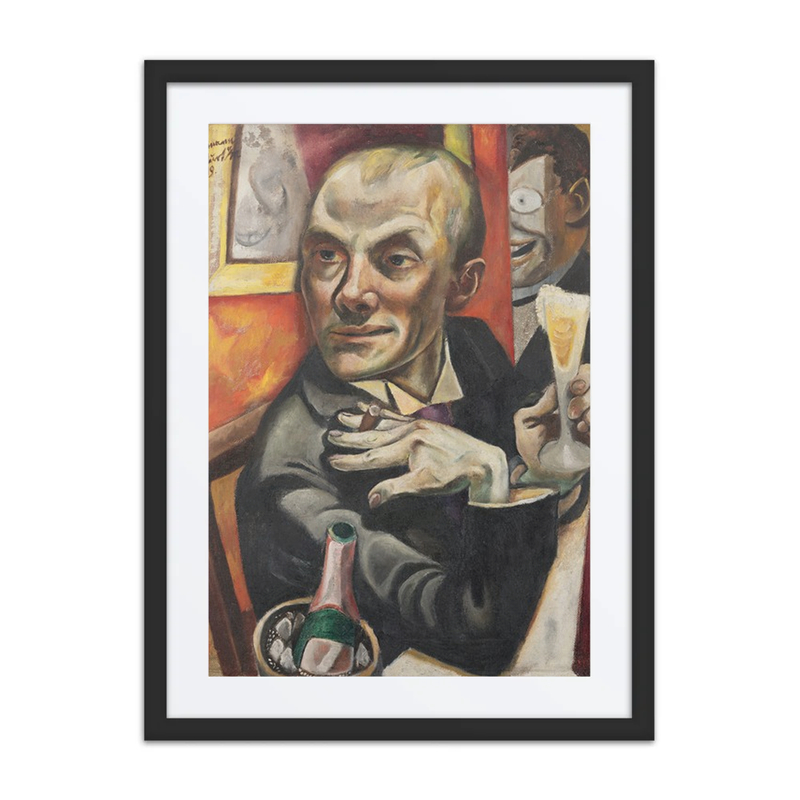 Self-Portrait with Champagne Glass