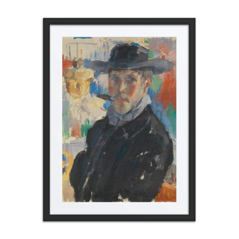 Self-Portrait with Cigar