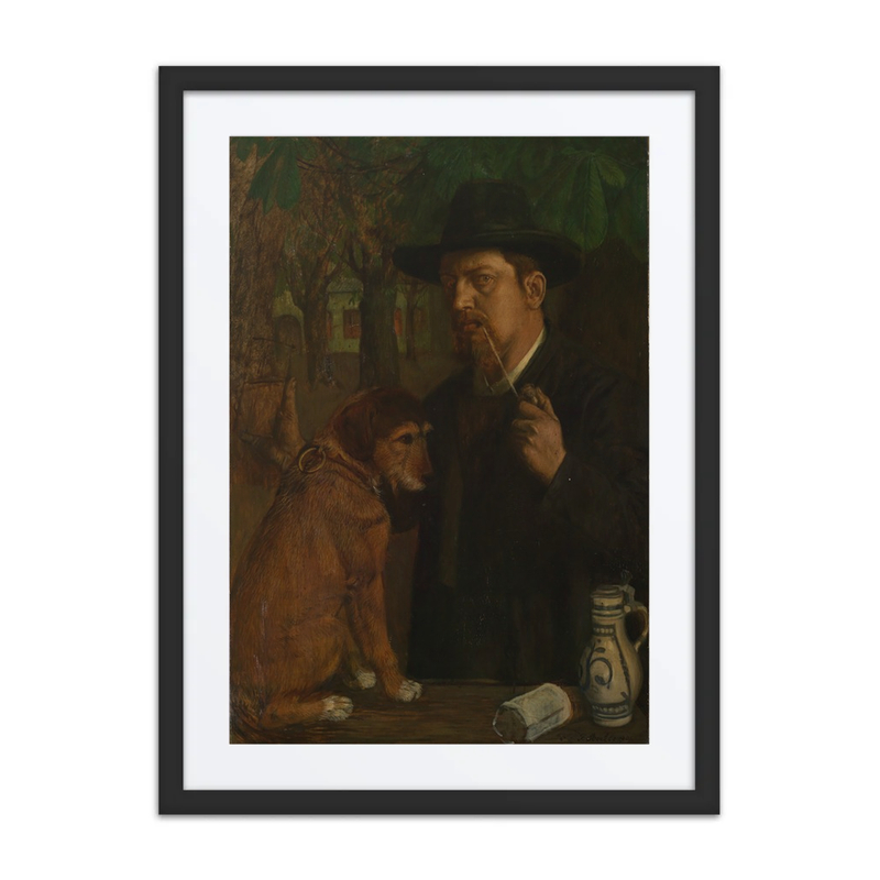 Self-Portrait with Dog