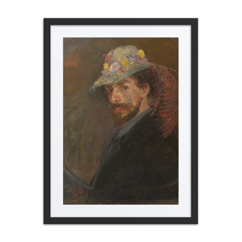 Self-Portrait with Flowered Hat