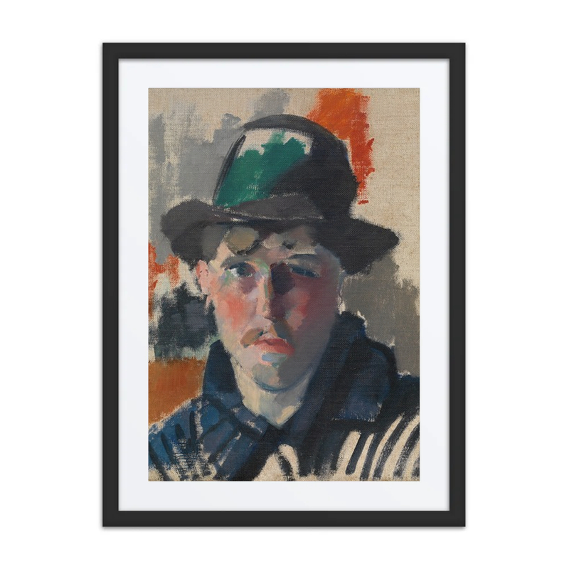 Self-Portrait with Green Hat