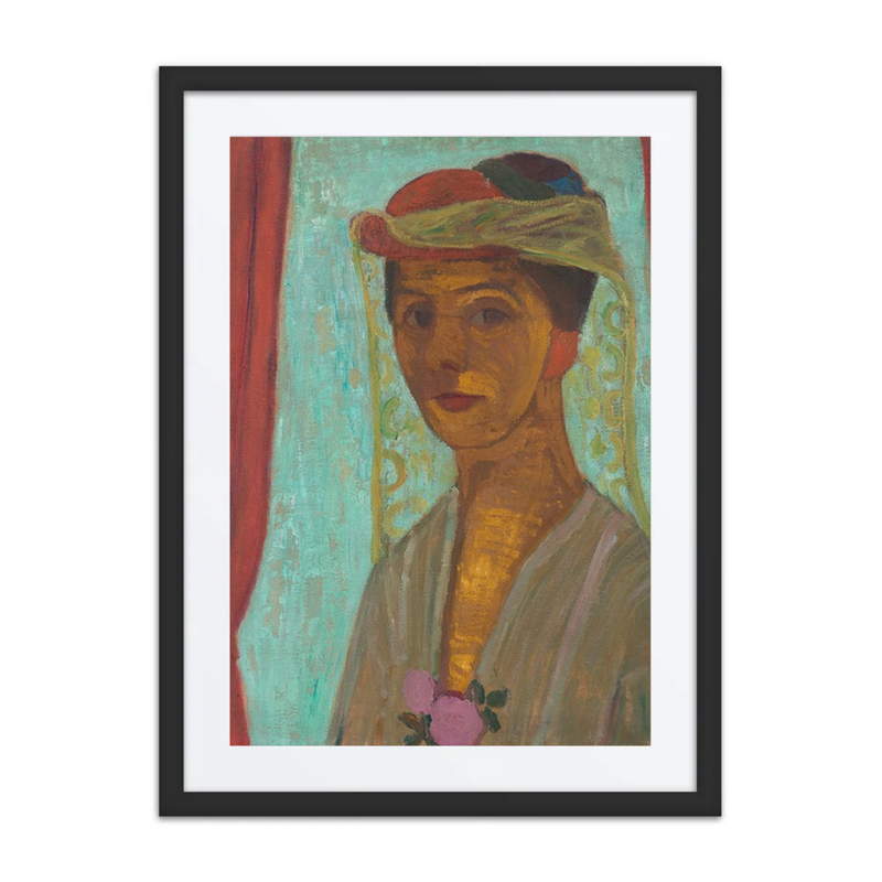 Self-Portrait with Hat and Veil