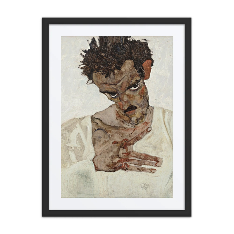 Self-Portrait with Lowered Head