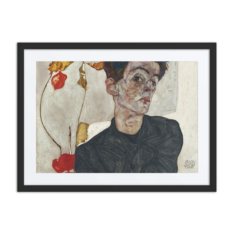 Self-Portrait with Physalis