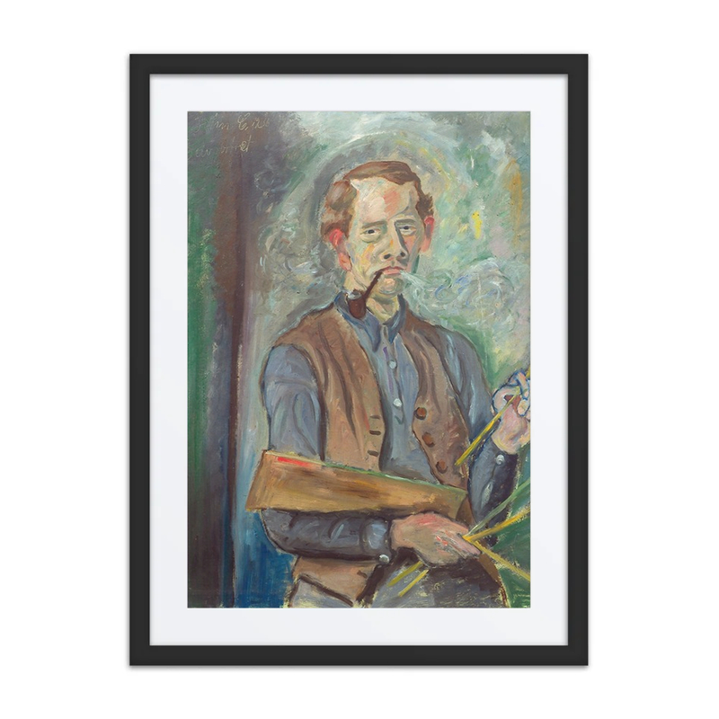 Self-Portrait with Pipe