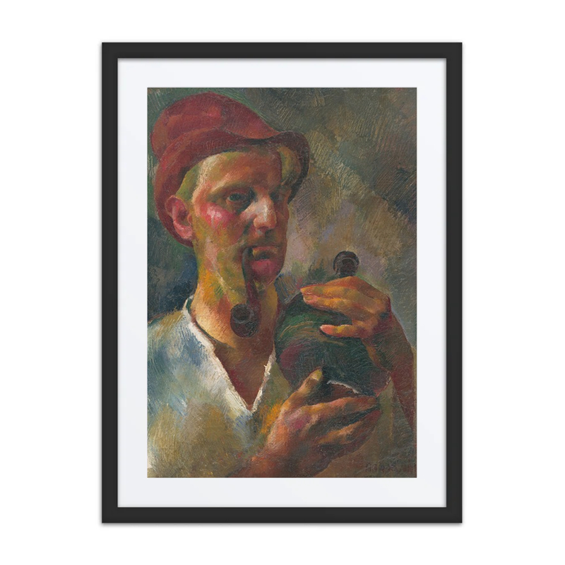 Self-Portrait with Pipe