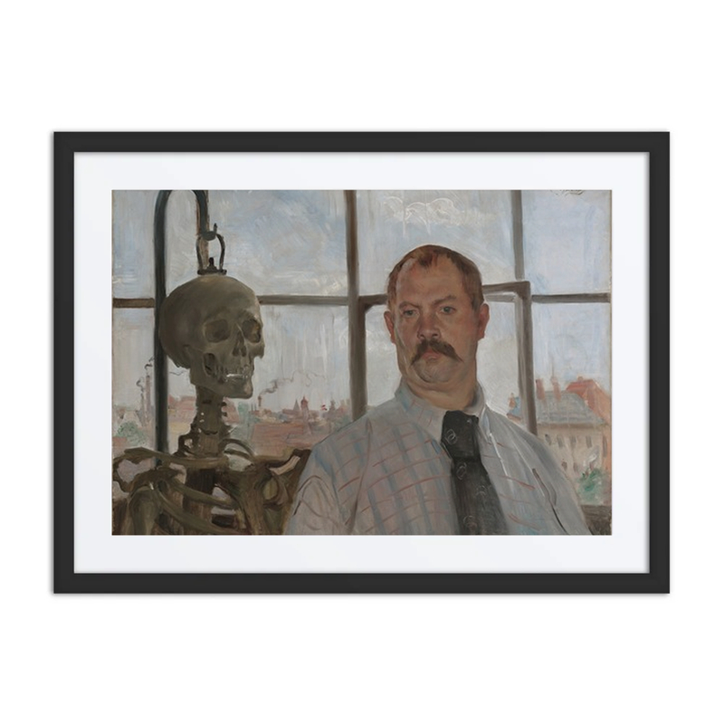 Self-Portrait with Skeleton