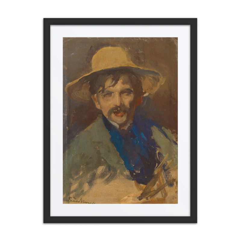 Self-Portrait with Straw Hat