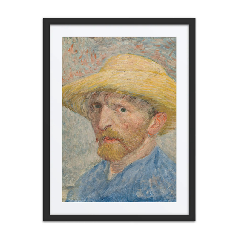 Self-Portrait with Straw Hat