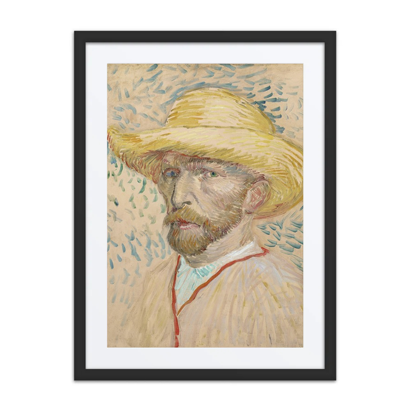 Self-Portrait with Straw Hat