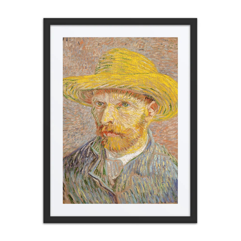 Self-Portrait with Straw Hat