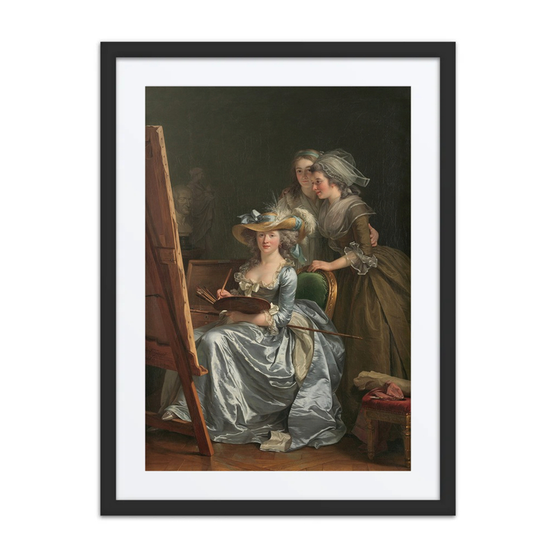Self-Portrait with Two Pupils