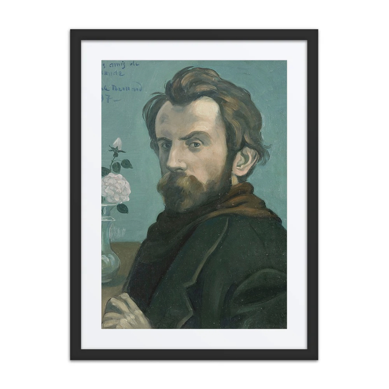 Self-Portrait with White Rose