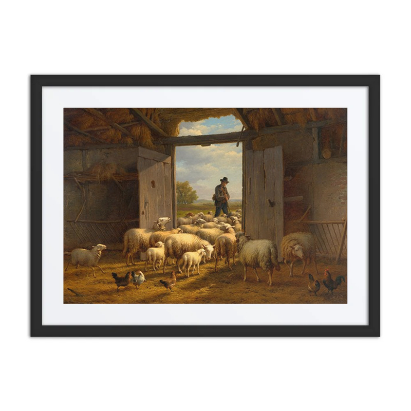 Sheep in a Barn