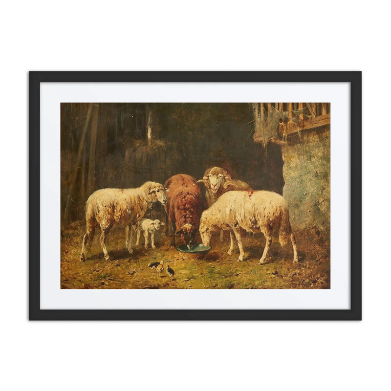 Sheep in a Stable