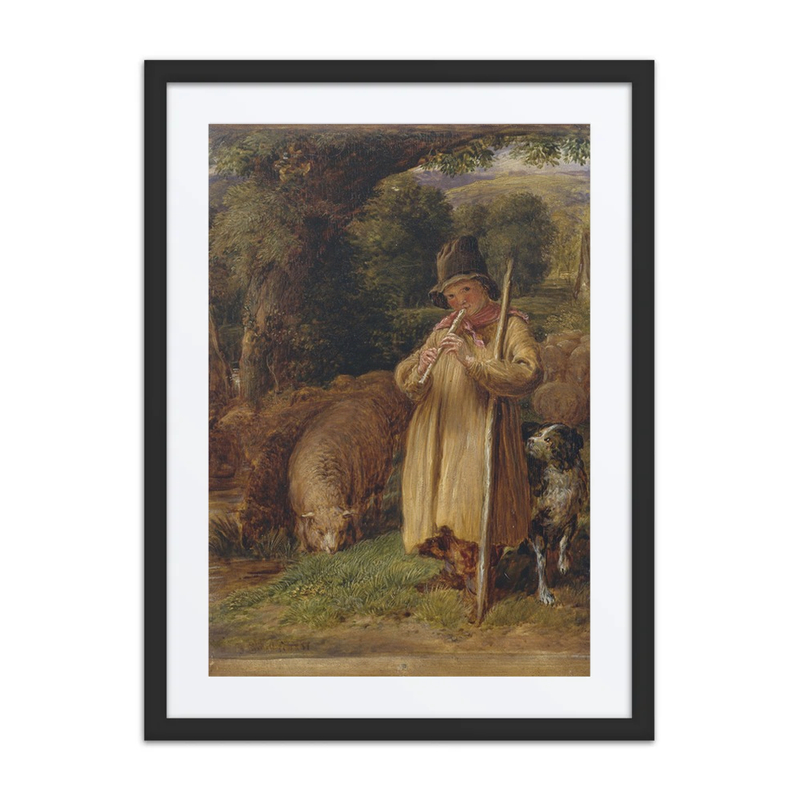 Shepherd Boy Playing a Flute