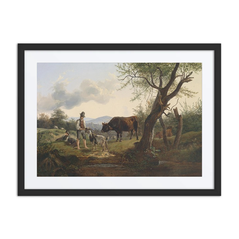 Shepherd with a Billy Goat