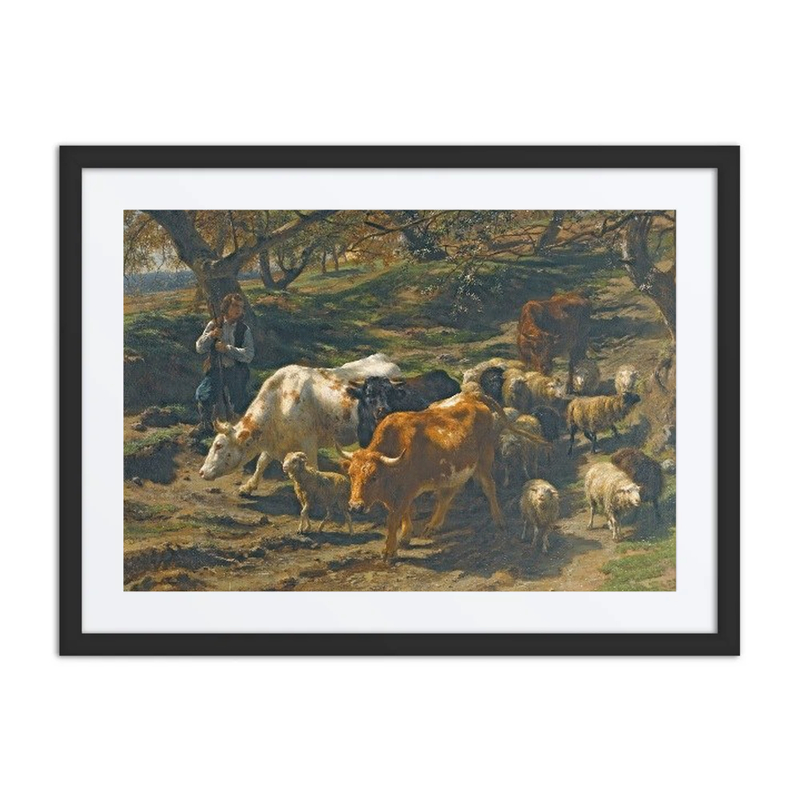Shepherd with His Flock