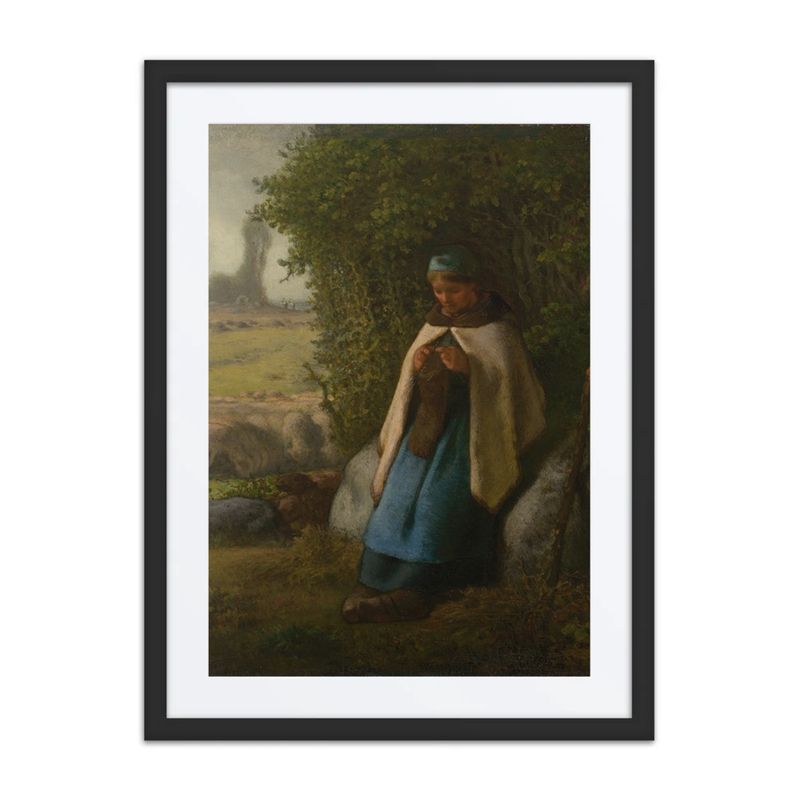 Shepherdess Seated on a Rock