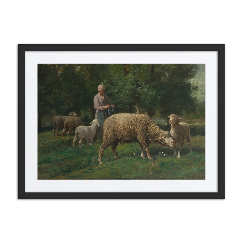 Shepherdess with Sheep