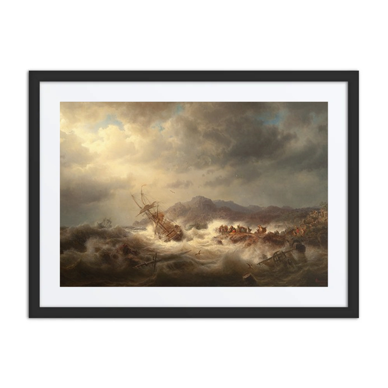 Shipwreck in a Stormy Sea